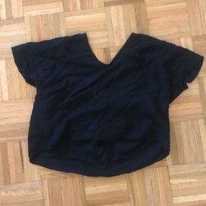SOLD ❌ Raised seam black blouse